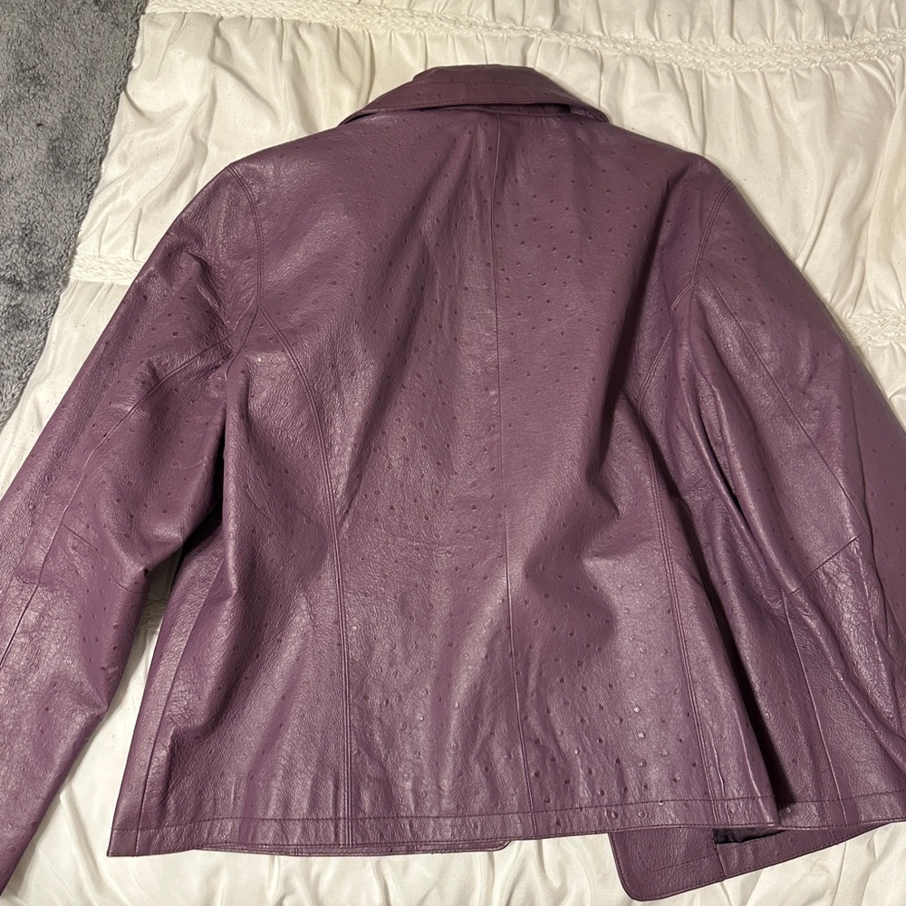 Chico's Lavender Leather Jacket - image 3